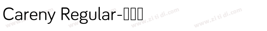 Careny Regular字体转换